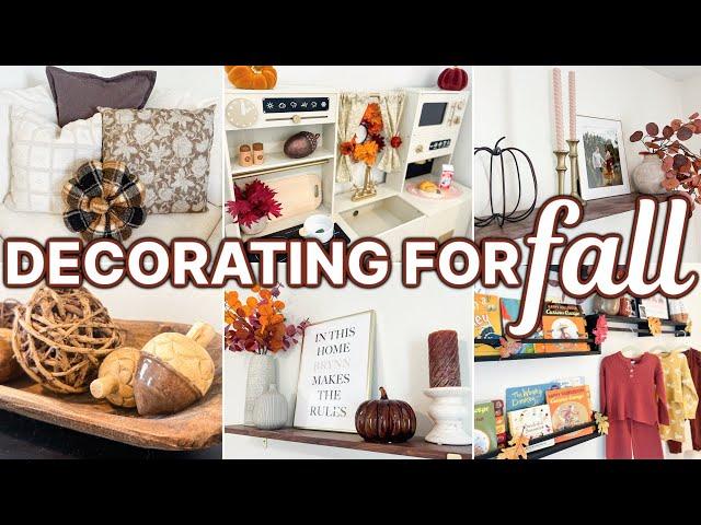 EASY FALL DECORATING IDEAS  Living Room + Bedroom Fall Decorations! | Fall Decor Home Styling