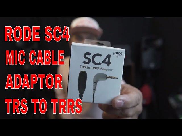 UNBOXING RODE SC4 MICROPHONE ADAPTOR CABLE TRS TO TRRS