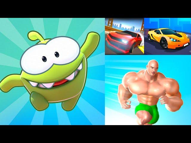 Race Master 3D | Om Nom: Run 2 | Muscle Rush - Smash Running - iOS Android Gameplay