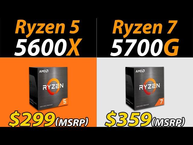 Ryzen 5 5600X Vs. Ryzen 7 5700G | CPU and iGPU Benchmarks