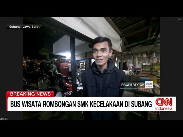 Penuturan Saksi Kecelakaan Bus Rombongan SMK di Subang
