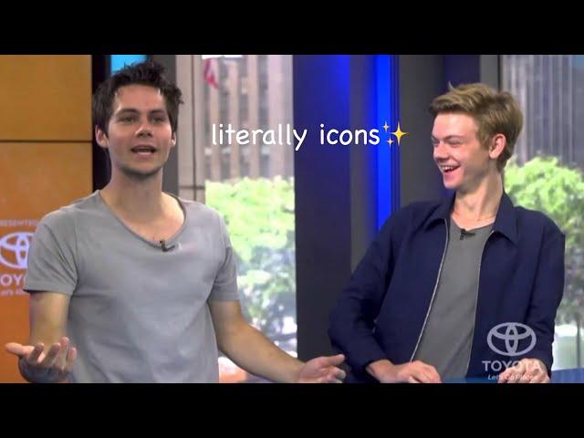Dylan O’Brien and Thomas Sangster being an iconic duo