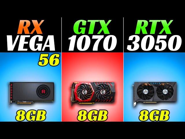 RX Vega 56 vs GTX 1070 vs RTX 3050 - 1080p and 1440p Gaming Benchmarks