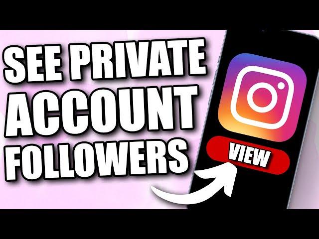 How to See Private Account Followers on Instagram (2024)