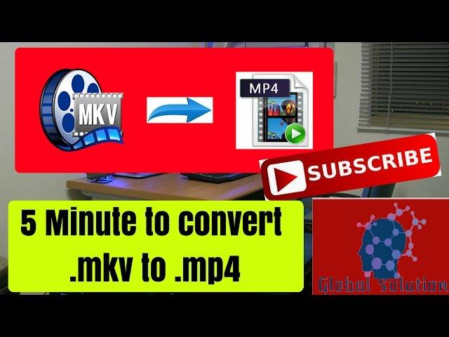 how to convert mkv to mp4 using vlc player (in Hindi)