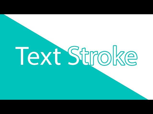 Text Stroke in CSS | UI Design