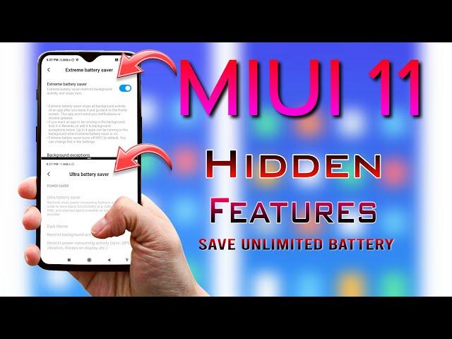 How to Enable Extreme Battery saving (Ultra Battery) on MIUI 11 | Hidden Features of MIUI 11