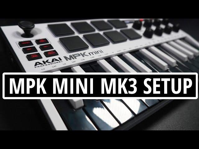 AKAI MPK MINI MK3 Complete Setup - Registration, Software Download, and Installation Walk Through