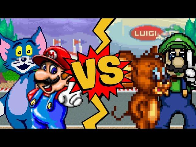 M.U.G.E.N Battles | Tom/Mario vs Jerry/Luigi