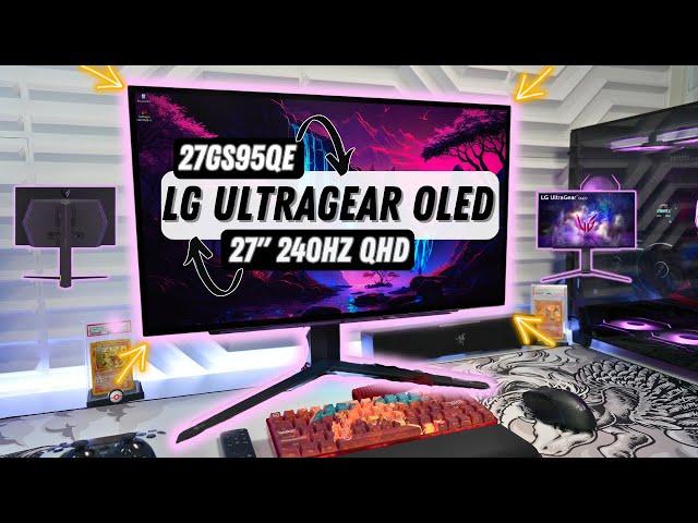 LG 27GS95QE-B 27" UltraGear OLED Gaming Monitor Unboxing & Review