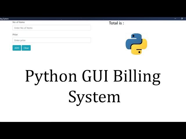 Create python GUI billing system using Eel