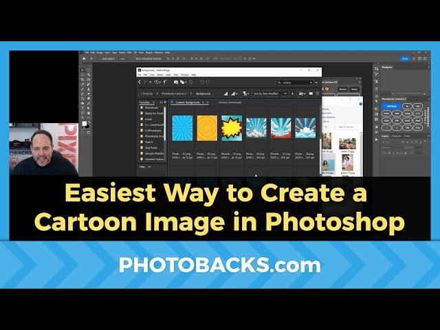 Create a Cartoon from ANY Photo in Photoshop with Photobacks Cartoon!