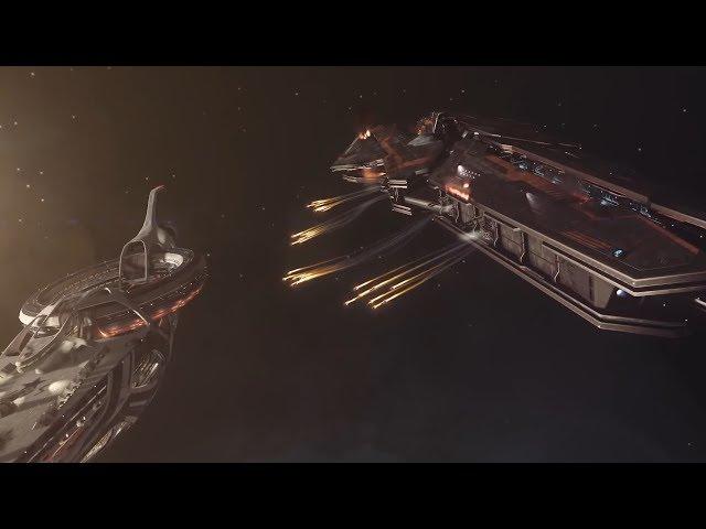 Capital Ship Battle - Elite Dangerous (Full Sound Replacement)