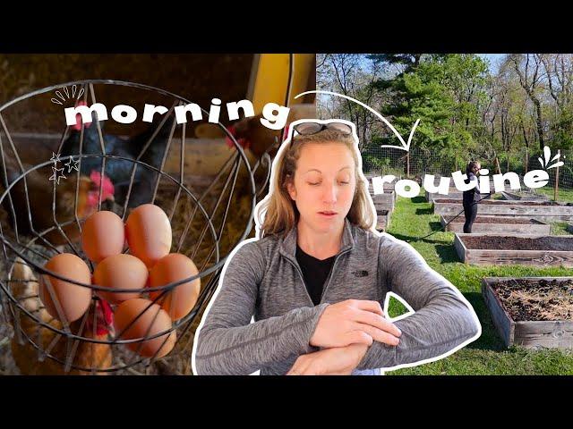 Morning Routine as a Homesteader - Spring Time Chores and Watering the Garden