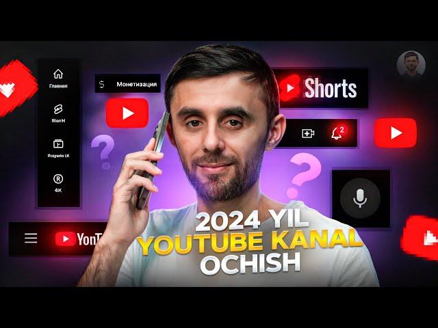  2024 YILDA AMERIKAN YOUTUBE KANAL OCHISH   //  HOLITECH BU JUDA OSON // AMERICAN YOUTUBE 