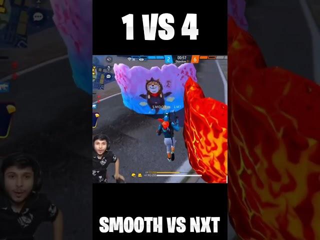 Smooth 1 vs 4 Against NXT Squad  In Tournament #shorts #freefire