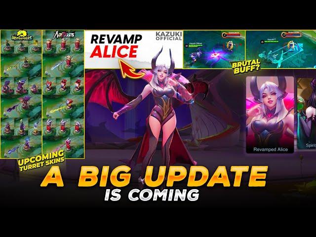 A BIG UPDATE IS COMING | REVAMPED ALICE | NEW TURRET SKINS | SUYOU & PHOVEUS BUFF