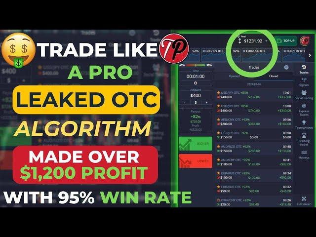 BINARY OPTIONS STRATEGY - FROM 100$ TO 1,250$ - BEST 1 MINUTE TRADING ON POCKET OPTION