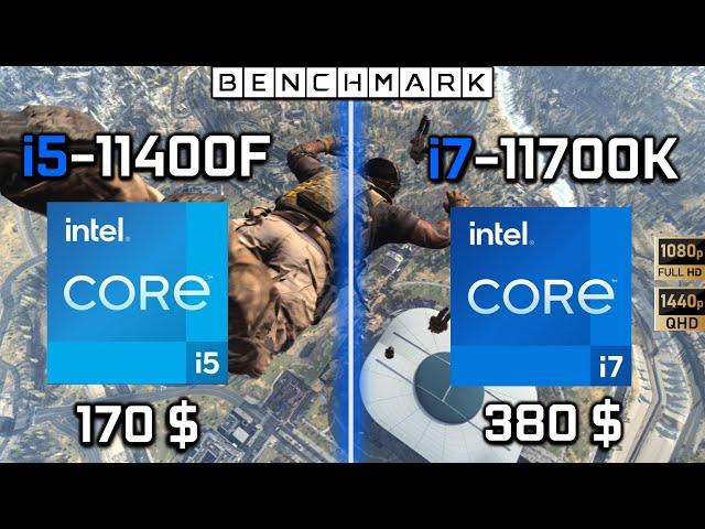 Intel i5-11400F vs i7-11700K // Test in 8 Games // RTX 3090