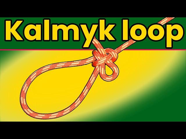 Kalmyk loop knot | Tie a quick release loop