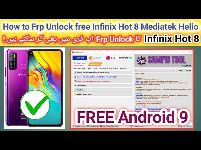 How to Frp unlock free Infinix hot 8 (X650c) with Samfw tool android 9 Mediatek Helio | Part 2