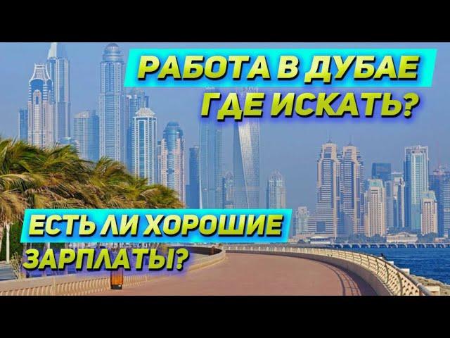 Работа в Дубае,   где искать? Есть ли хорошие зарплаты?