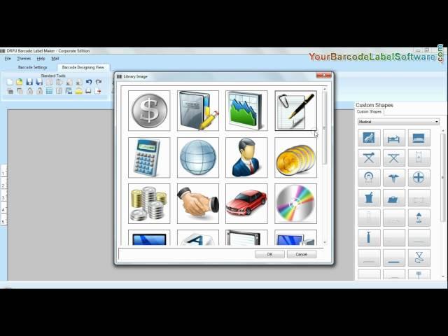 Design and print linear barcode labels with Codabar font