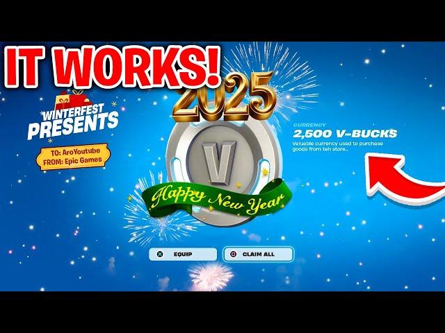 This *SECRET* VBUCKS Glitch Gives FREE VBUCKS! (Fortnite January 2025)