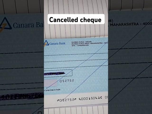 how to make cancel cheque | कैंसिल चेक कैसे बनाएं #cancelcheque #bankingtips #infoera