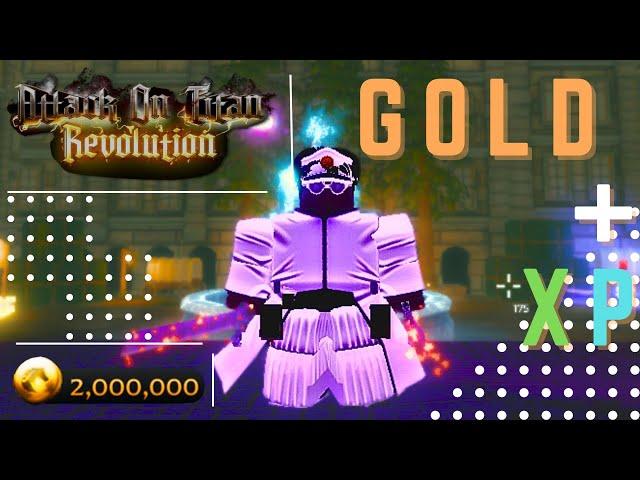 BEST GOLD + XP FARM + ENDGAME || AOT Revolution