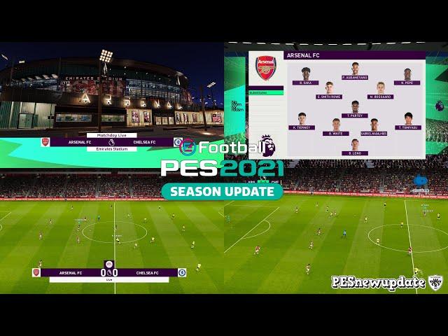 PES 2021 Scoreboard English Premier League Update 2021/2022