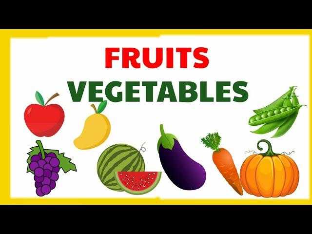 Fruits and vegetables | Vegetables names | Fruits name | Vegetables and fruits |Vegetables for kids