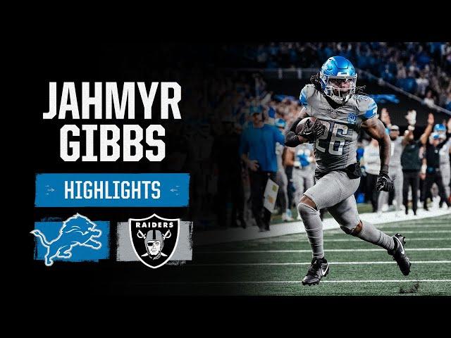 Jahmyr Gibbs highlights | Lions vs. Raiders