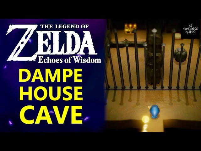 Zelda Echoes of Wisdom Dampe House Cave - How to Open Gate in Cave Behind Dampe's Studio