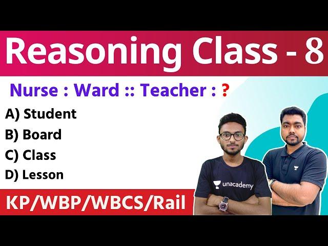 Reasoning Class for WBP & KP Constable Exam 2022 | GI Practice Set - 8 | রিজনিং ক্লাস