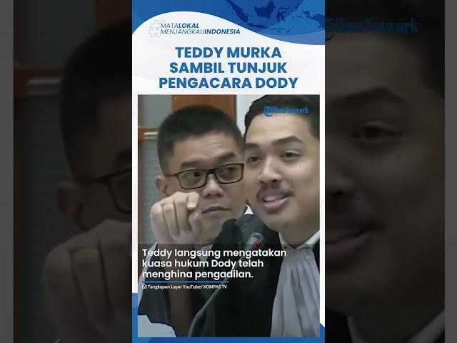 Ekspresi Teddy Minahasa saat Murka di Persidangan, Sambil Tunjuk Pengacara Dody: Anda Bukan Pendeta