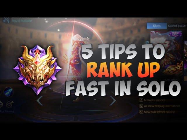 How To Rank Up Faster Guide 2021 | Solo Rank Up in Mobile Legends - Tips and Tricks