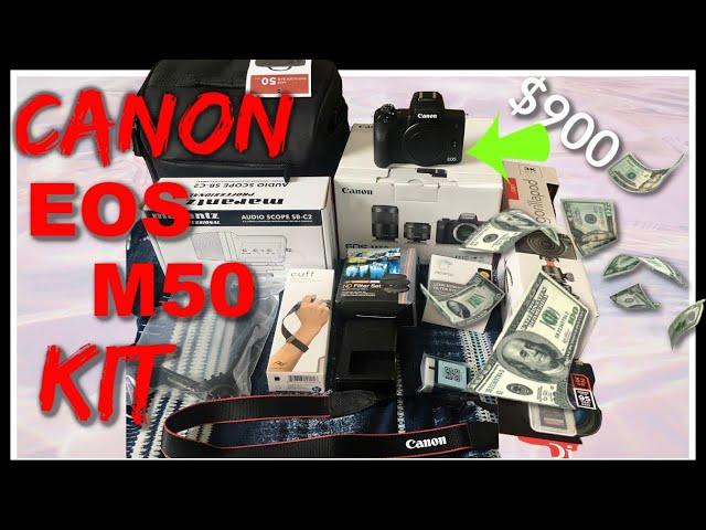 CANON EOS M50 REVIEW, UNBOXING, ACCESSORIES, LENSES + MORE!! BEST VLOGGING CAMERA FOR YOUTUBE 2020?!