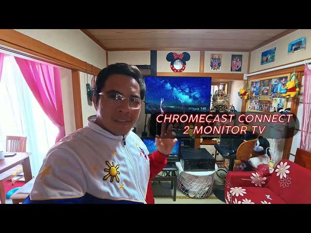 Chromecast connect 2 monitor TV How to set up for karaoke in restaurant, karaoke bar or club #diy