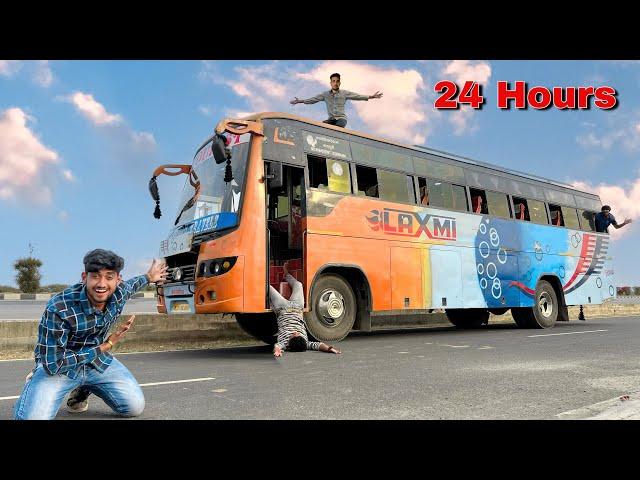 बस के अंदर घर  Living in a BUS for 24 hours