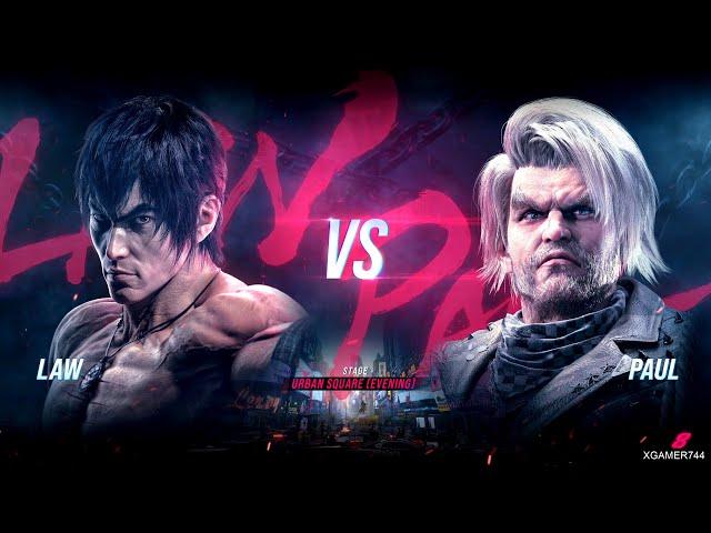 Tekken 8 - Law Vs. Paul (ULTRA HARD)