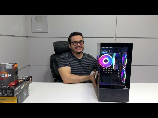 MONTANDO UM SUPER PC GAMER COMPACTO NO GABINETE ONE POWER - RYZEN COM B450M E MUITO RGB