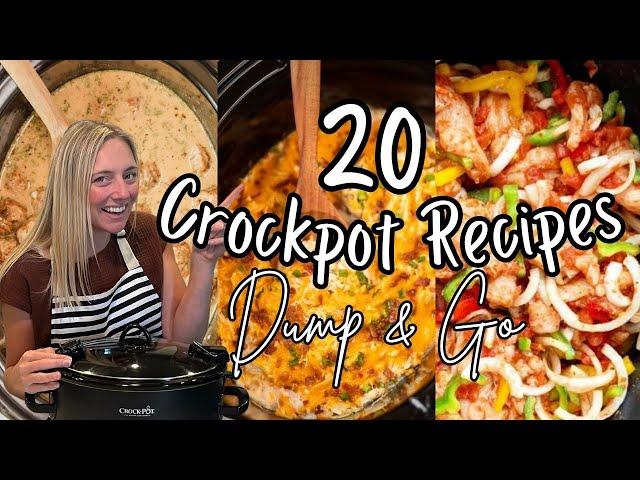 20 SUMMER DUMP & GO CROCKPOT DINNERS | The Easiest Crockpot Recipes!