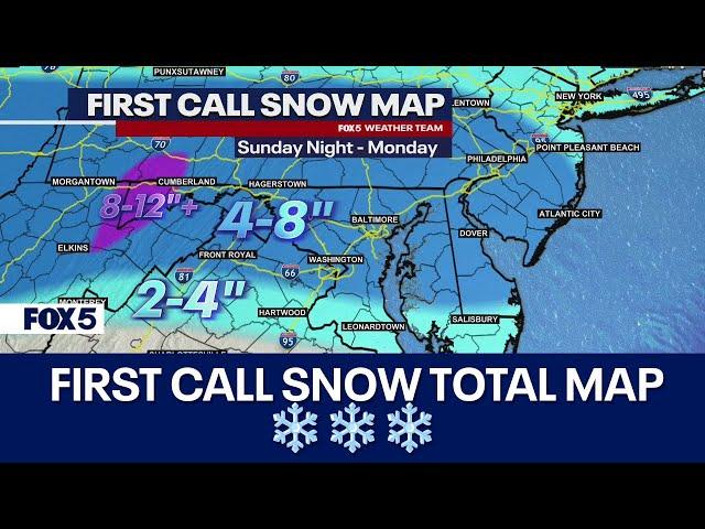 DC winter snow storm: 1-2 punch expected to bring snow to DMV