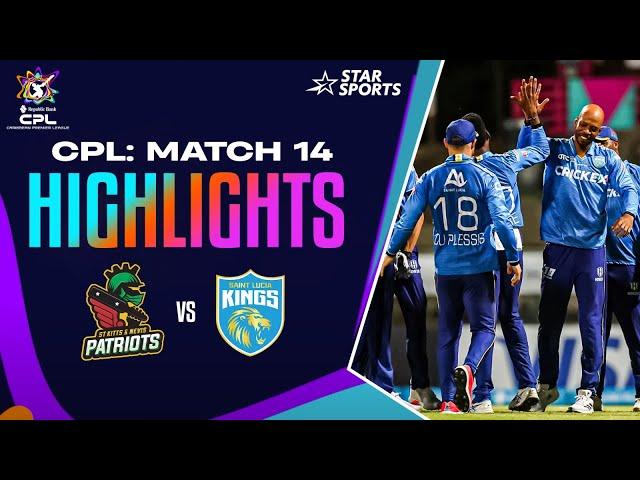 St. Lucia Kings ease to victory against the Patriots| #CPLOnStar Highlights