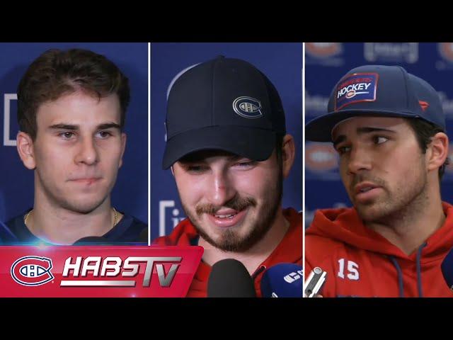 Dach, Newhook + more Habs address the media at training camp | FULL PRESS CONFERENCES