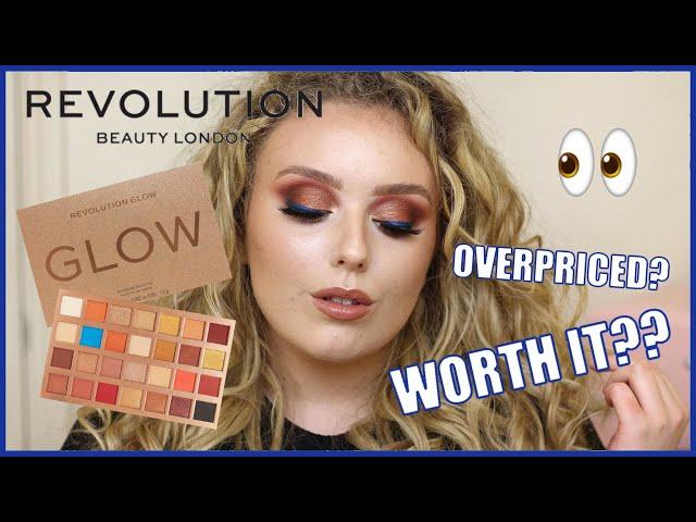 NEW REVOLUTION GLOW HEATWAVE PALETTE REVIEW | Swatches, Tutorial, First Impressions | Auroreblogs