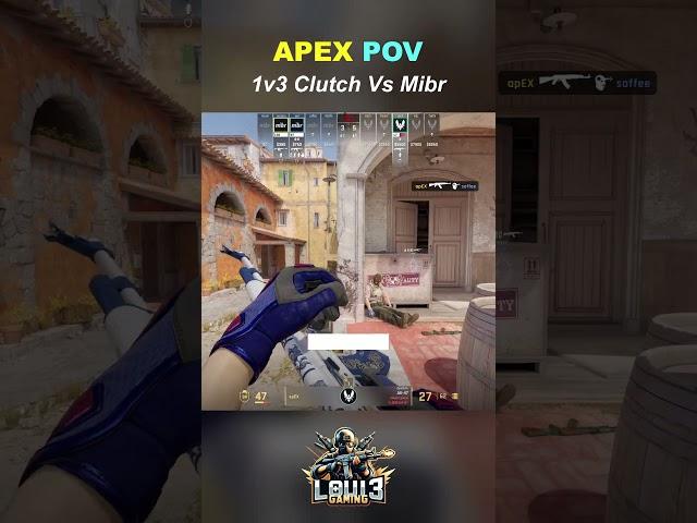 Vintage apEX 1v3 Clutch #cs2 #1v3clutch #pov