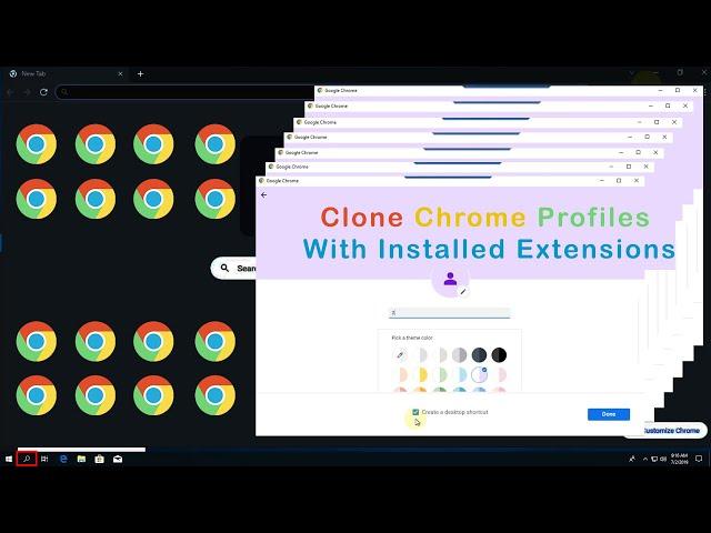 How to Clone Chrome into Multy-Chrome Profile with Extensions installed (Older Versions)