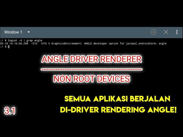 UNLOCK ANGLE DRIVER RENDERER NON ROOT | RENDERING ANDROID PALING SMOOTH ?